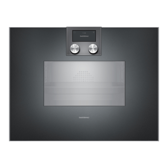Gaggenau BS 470 Notice D'utilisation