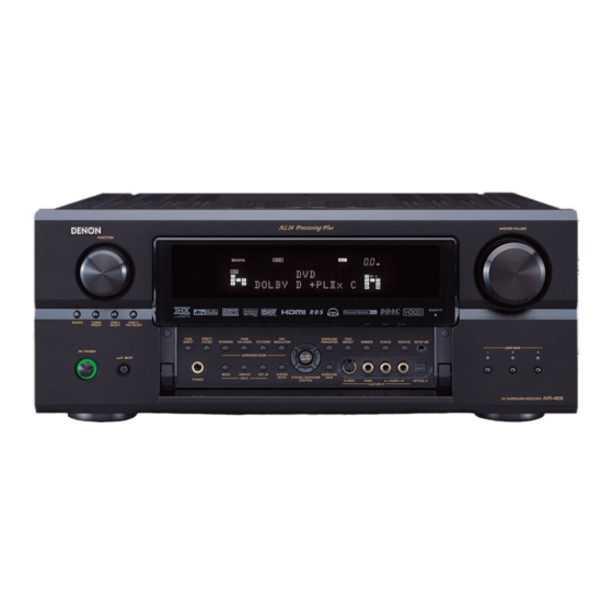 Denon AVR-4806 Mode D'emploi