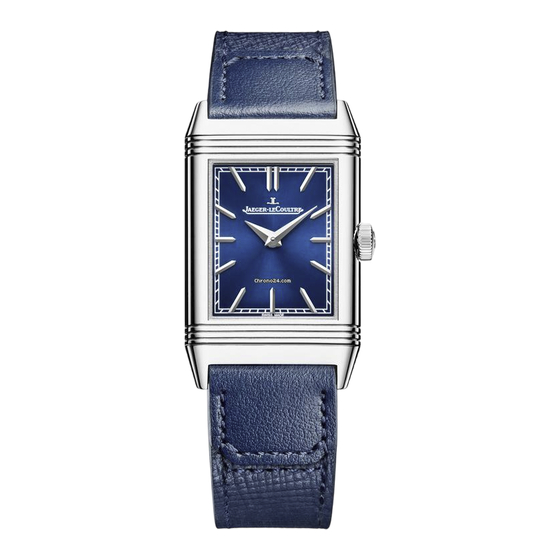 Jaeger-leCoultre REVERSO TRIBUTE MONOFACE Mode D'emploi