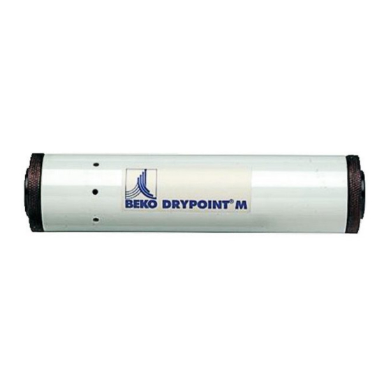 Beko DRYPOINT M PLUS Instructions De Montage Et De Service