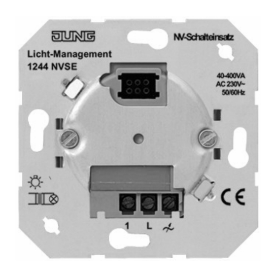 Jung 1244 NVSE Instructions D'utilisation