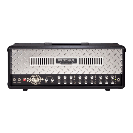 Mesa/Boogie Rectifier Manuels