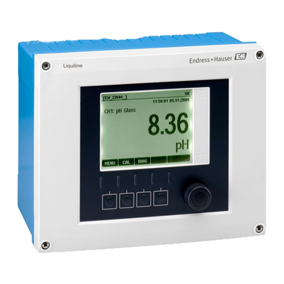 Endress+Hauser Liquiline CM442 Information Technique