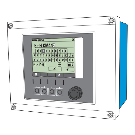 Endress+Hauser Liquiline CM442 Manuel De Mise En Service