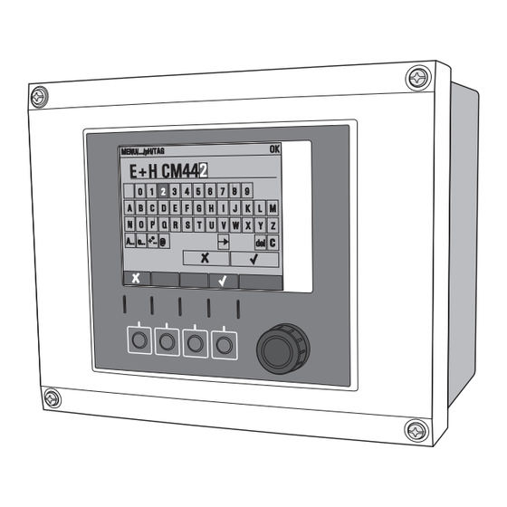 Endress+Hauser Liquiline CM442 Manuel De Mise En Service