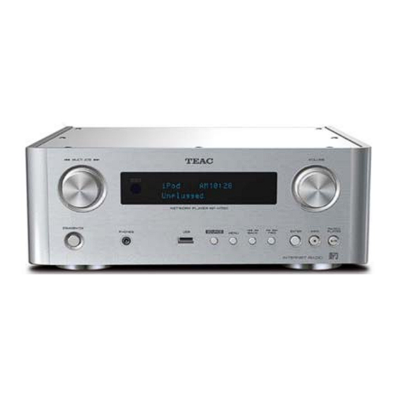Teac NP-H750 Mode D'emploi