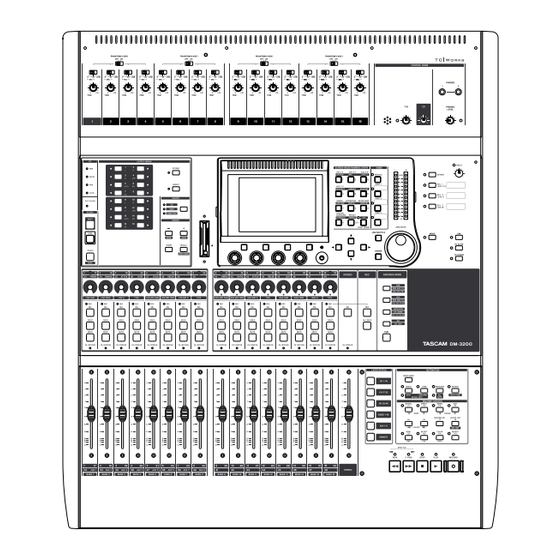 Tascam DM-3200 Mode D'emploi