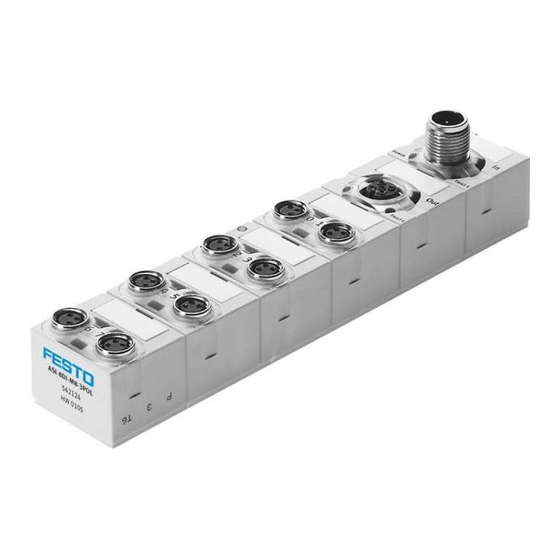 Festo ASI-8DI-M8-3POL Notice D'utilisation