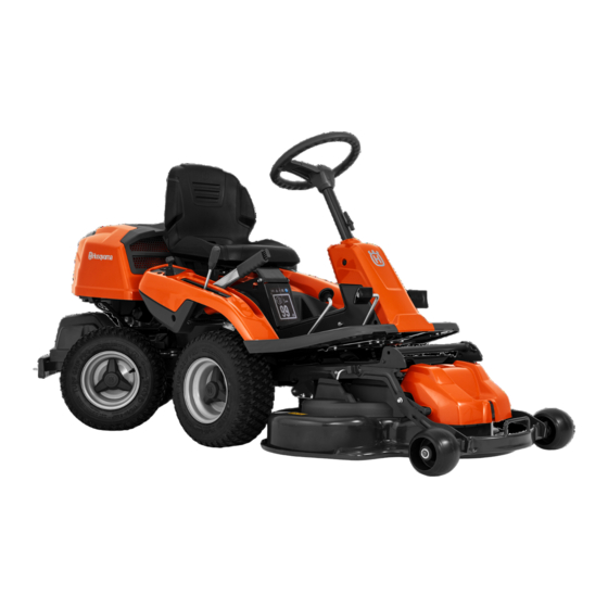 Husqvarna R 214T Manuel D'utilisation