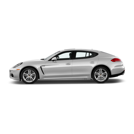 Porsche Panamera Manuel Technique