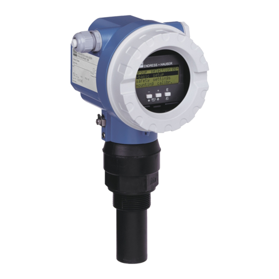 Endress+Hauser Prosonic M FMU40 Manuel De Mise En Service