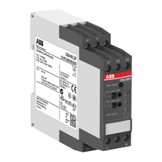 ABB CM-IWS.1 Instructions De Montage Et De Mise En Service