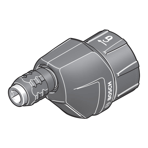 Bosch IXO Notice Originale