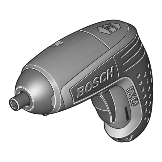 Bosch IXO Notice Originale