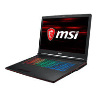 MSI GP73 LEOPARD 8RD-014XFR Manuel D'utilisation