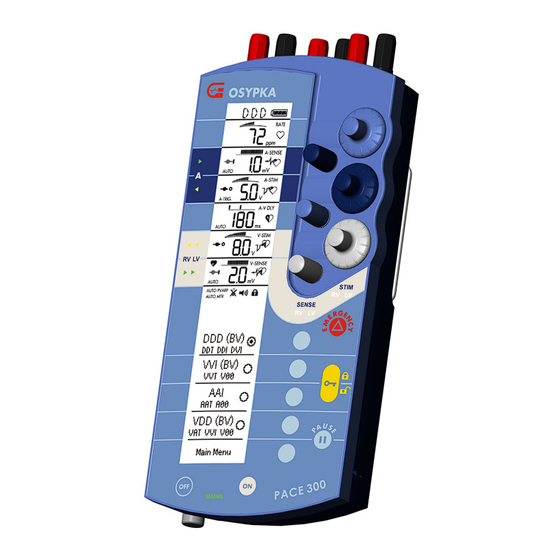 OSYPKA PACE 300 Manuel D'utilisation