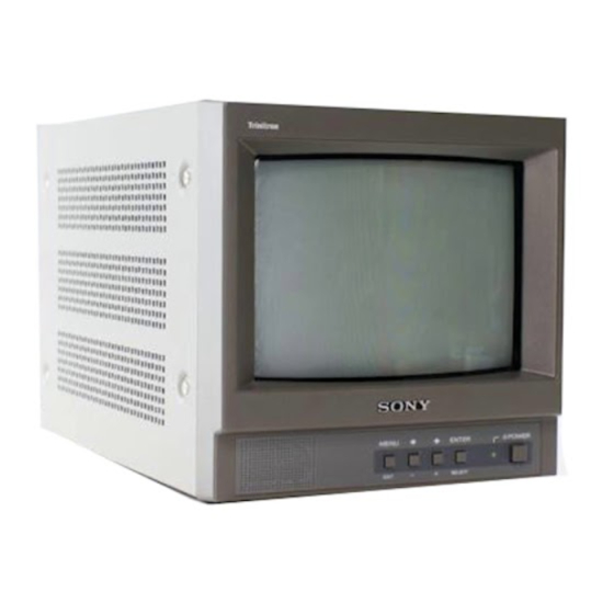 Sony Trinitron PVM-9L1 Mode D'emploi