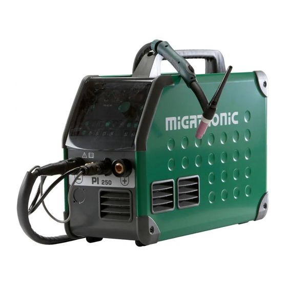 Migatronic PI 250 DC HP Manuel D'instruction