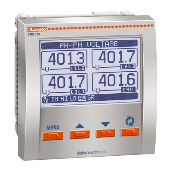 LOVATO ELECTRIC DMG700 Manuel D'application