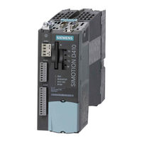 Siemens SIMOTION D410 PN Manuel De Mise En Service