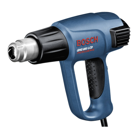 Bosch Professional GHG 660 LCD Notice Originale