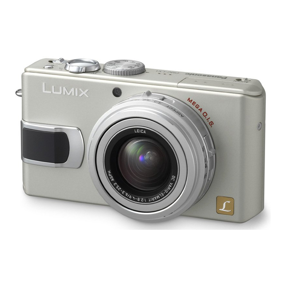 Panasonic Lumix DMC-LX1EG Manuels