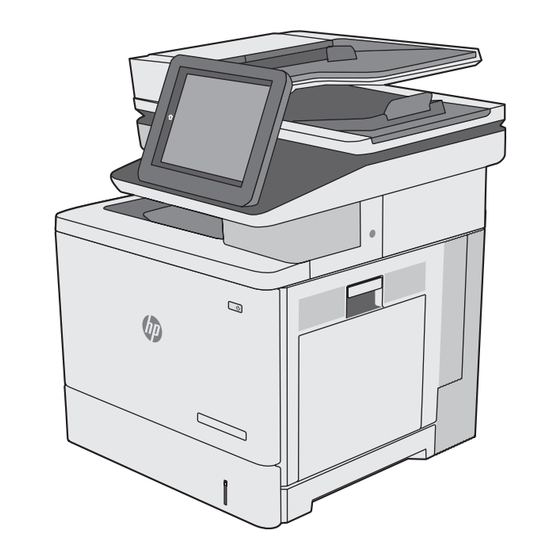 HP Color LaserJet Managed MFP E57540 Serie Guide D'installation