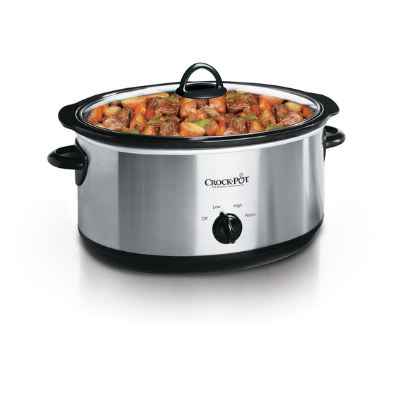 Crock-Pot SCV700B-CN Notice D'emploi