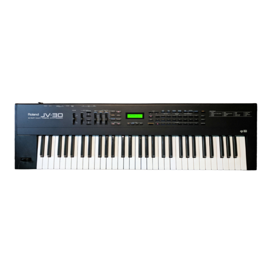 Roland JV-30 Mode D'emploi