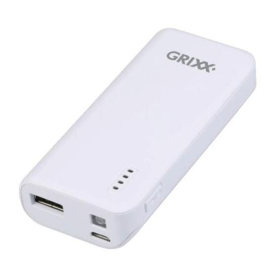 Grixx GROEXTBP50W01 Manuels