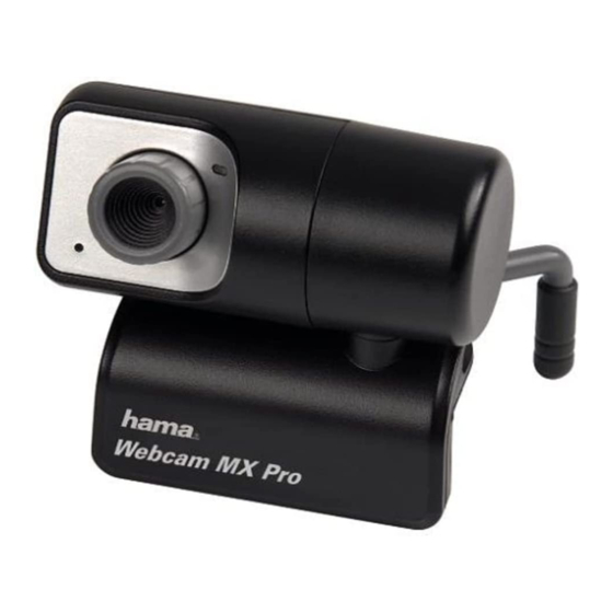 Hama Webcam MX Pro Mode D'emploi