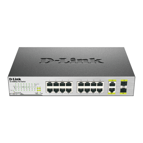 D-Link DES-1018MP Guide D'installation Rapide