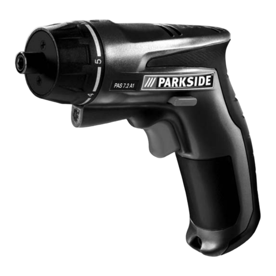Parkside PAS 7.2 A1 Instructions D'utilisation Et Consignes De Sécurité