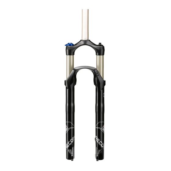 SRAM Rock Shox Gold Manuel D'entretien