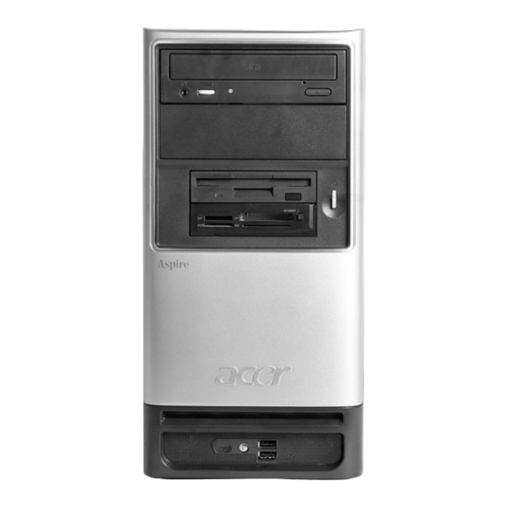 Acer Aspire T600 Manuel D'utilisation