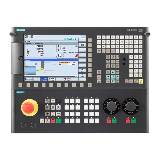 Siemens SINUMERIK 828D Manuel