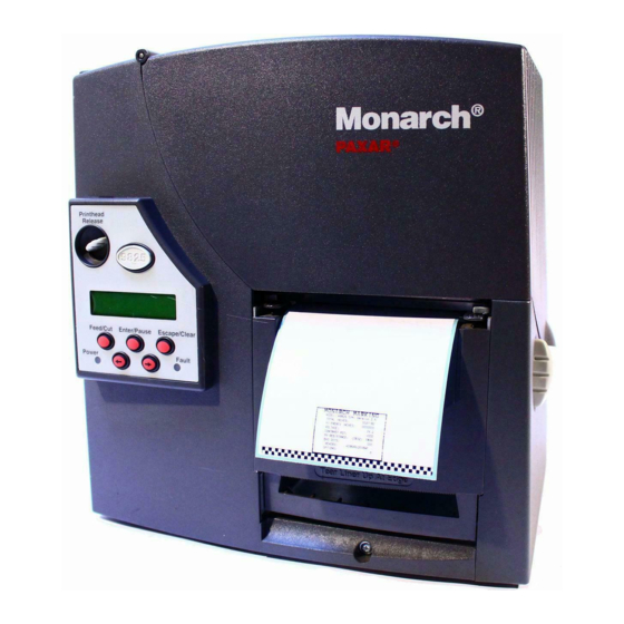 Paxar Monarch 9825 Mode D'emploi