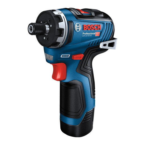 Bosch GSR 12V-35 Professional Notice Originale