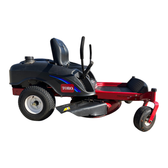 Toro TimeCutter 14-38Z Manuel De L'utilisateur