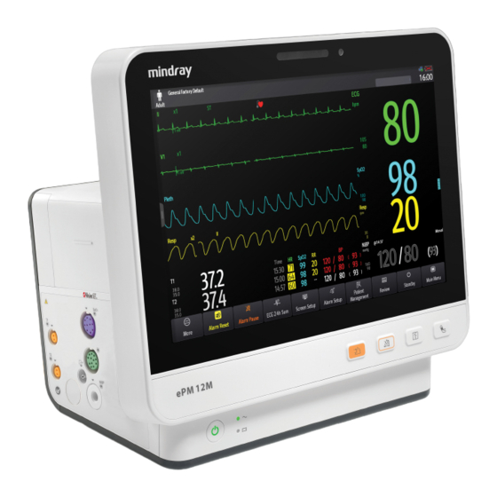 Mindray ePM10M Manuels