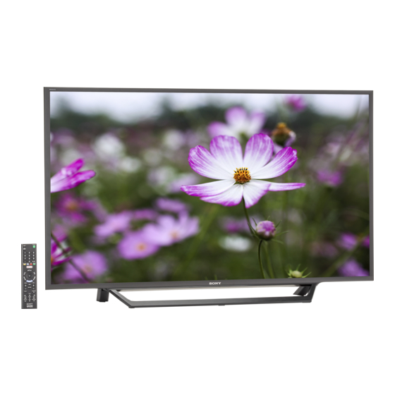 Sony Bravia KDL-48W650D Mode D'emploi