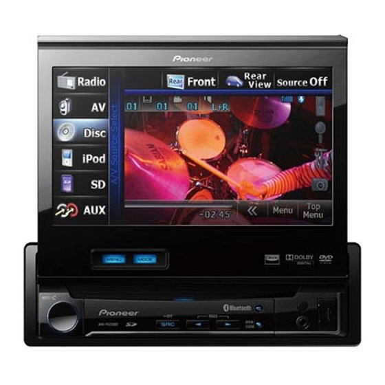 Pioneer AVH-P5200DVD Manuel D'installation