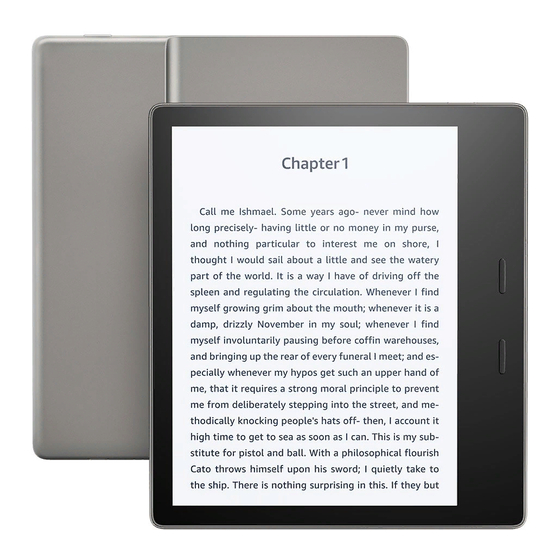 Amazon Kindle Oasis Guide D'utilisation