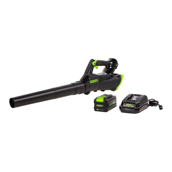 GreenWorks ELITE LB-390-T Manuels