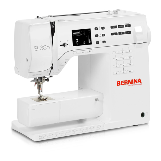 Bernina 325 Mode D'emploi