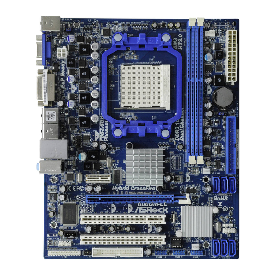 ASROCK 880GM-LE FX Mode D'emploi