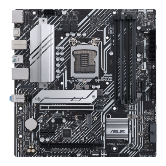 Asus PRIME B560M-A Mode D'emploi