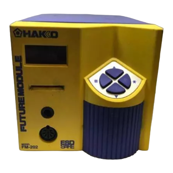 Hakko FM-202 Manuel D'instructions