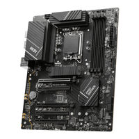 MSI PRO B760-P DDR4 II Manuel D'utilisation