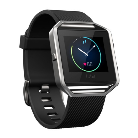 Fitbit blaze Manuel Du Produit
